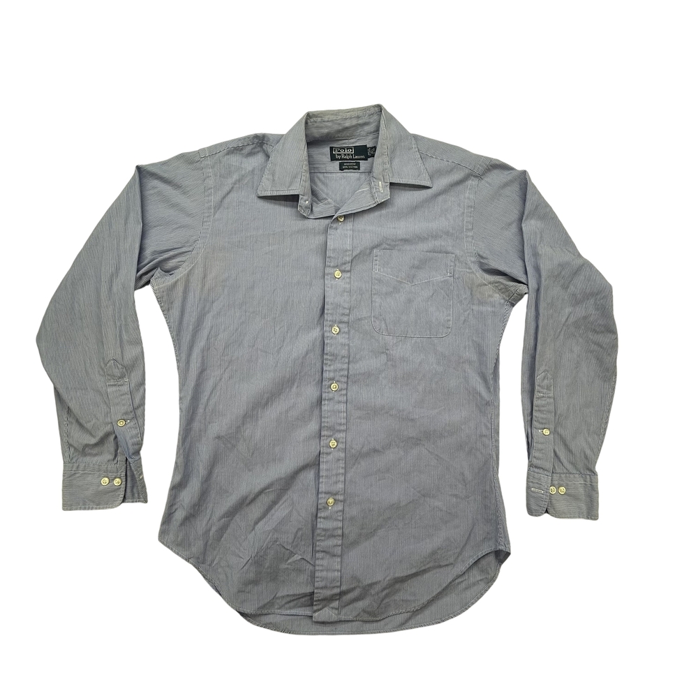 Vintage Polo Ralph Lauren Shirt Mens Medium Andrew Pinstripe Button Down 90s